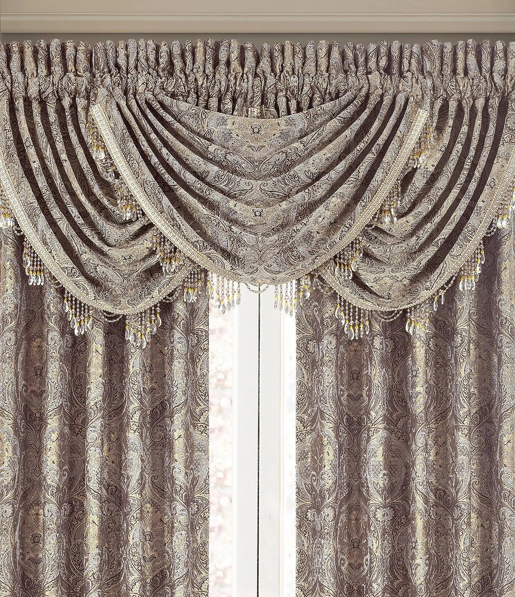 J Queen New York Provence Stone Valance - Waterfall