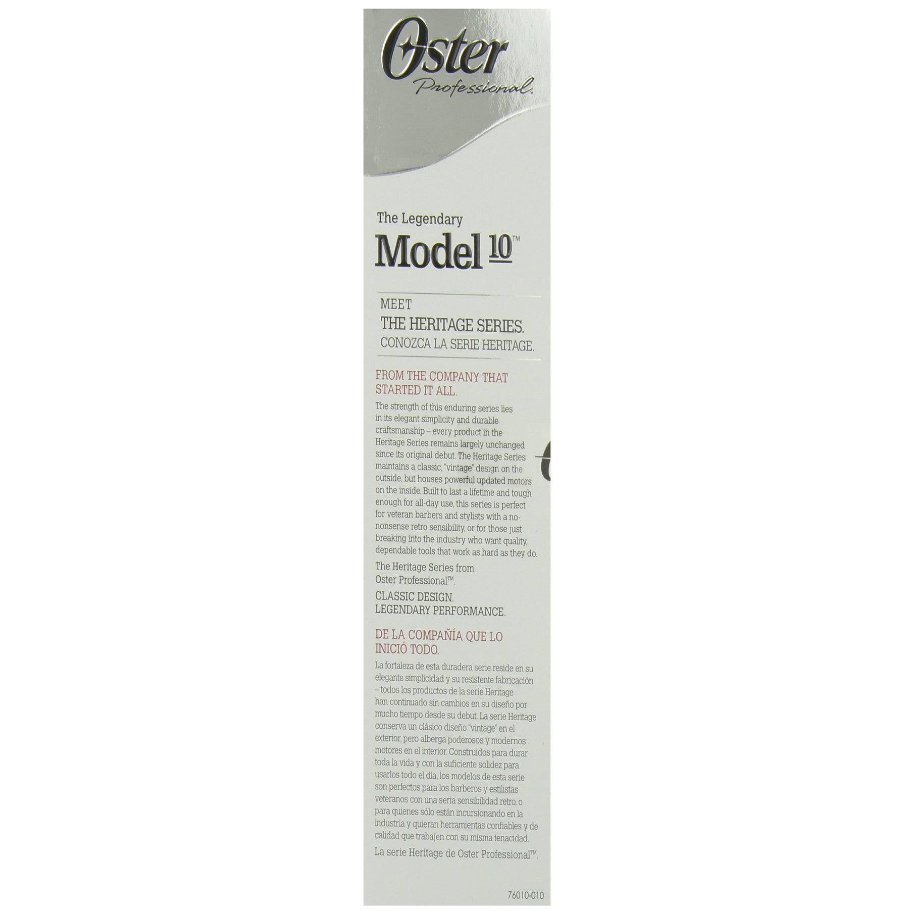 Oster Professional Model 10 Heavy Duty Detachable Blade Clipper