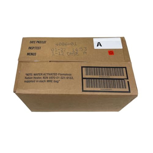 2027 Inspection Dated MRE (Meals-Ready-To-Eat) Case – Military MRE Random Case A or B