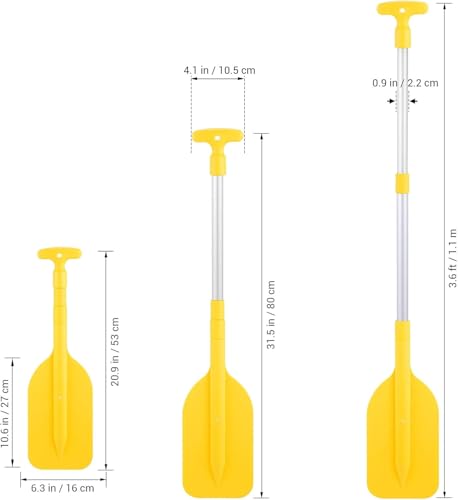 2Pcs Telescopic Kayak Paddle Rafting Boat Paddle Canoe Oars Plastic Aluminum Alloy Boat Oars