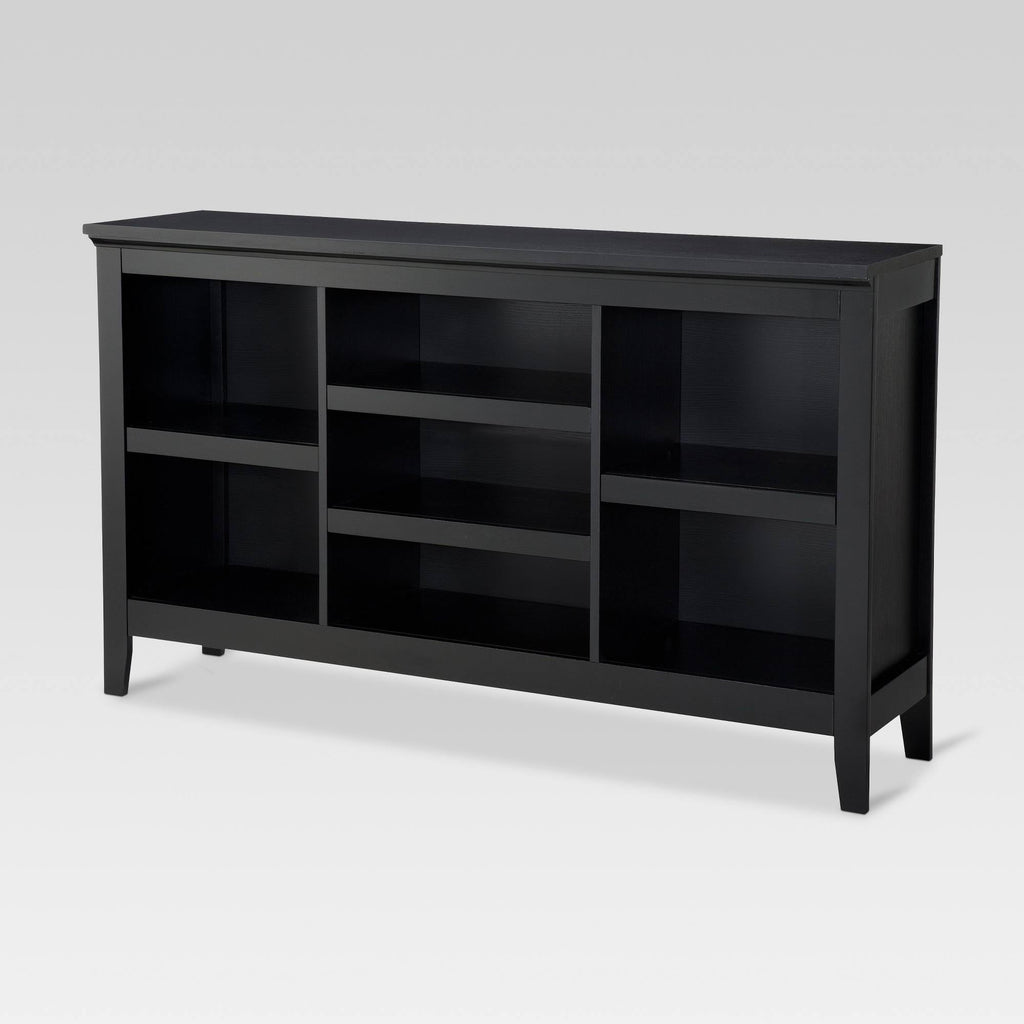 Threshold Carson Horizontal Bookcase with Adjustable Shelves - Black