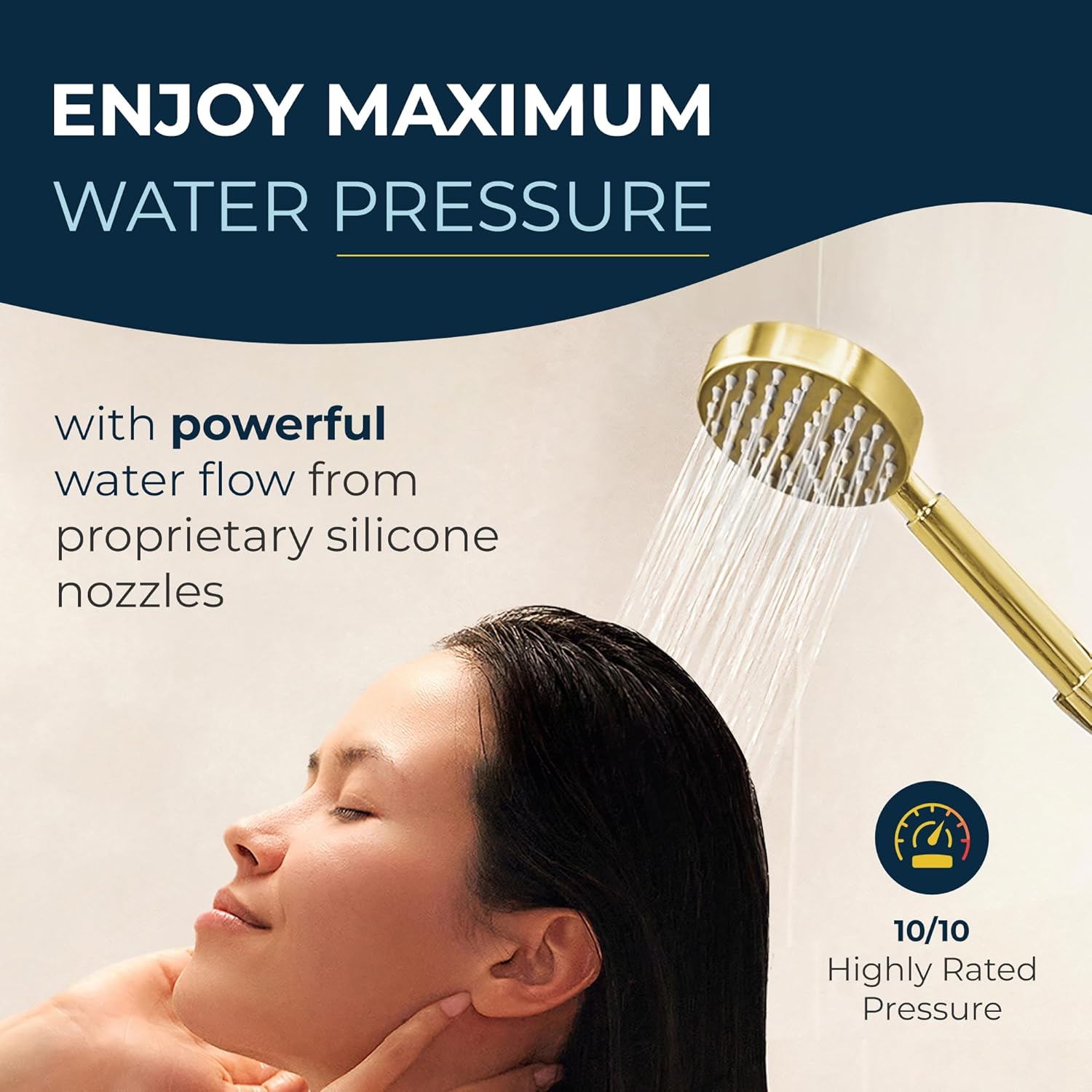 HammerHead Showers® Solid Metal LOW FLOW Handheld Shower Head with Hose and Brass Holder - OIL RUBBED BRONZE – Water Saving 1.75 GPM Detachable Shower Head - Adjustable Shower Wand Bracket & 6ft Hose