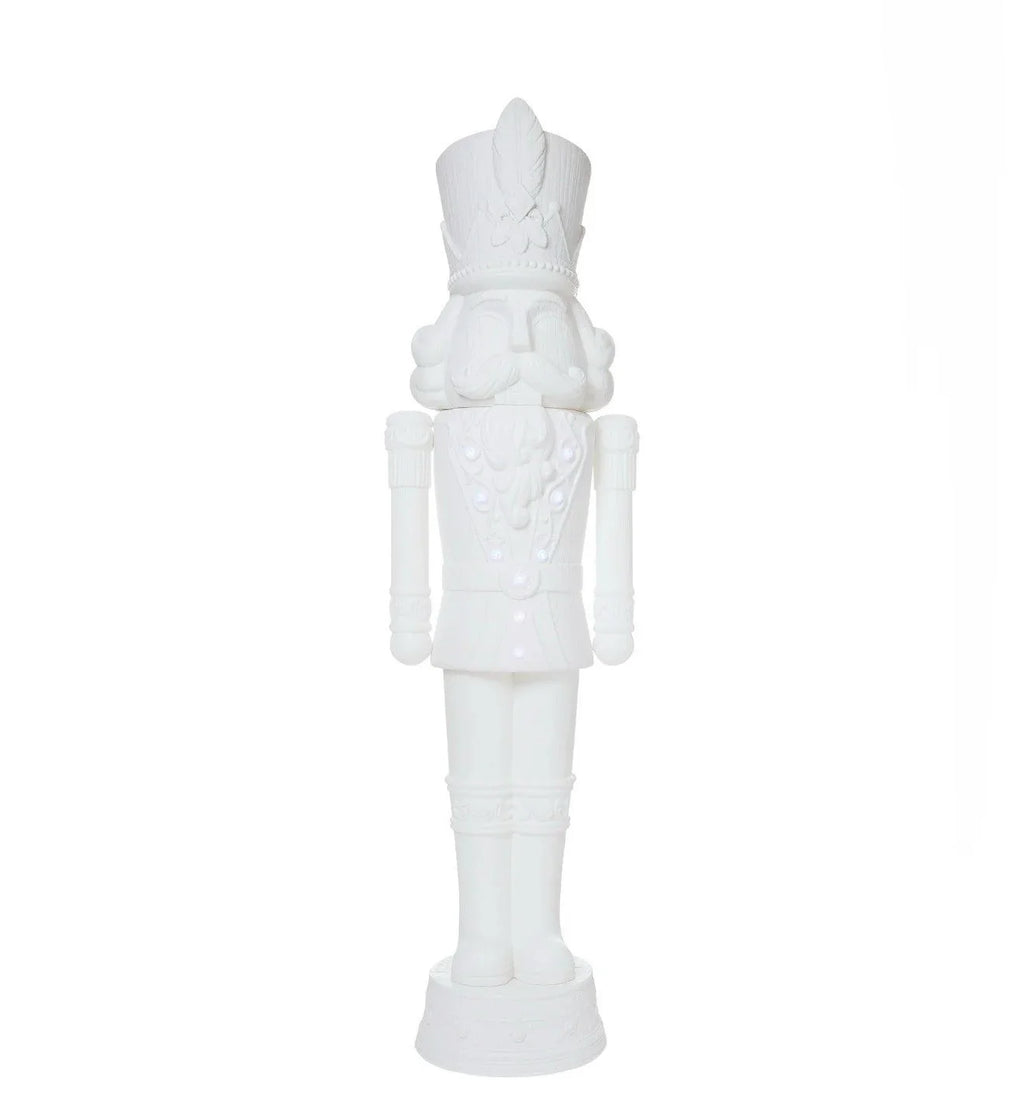 2025 Holiday Time 75” 6 Foot Nutcracker Christmas Statue Decoration, Lights/Music
