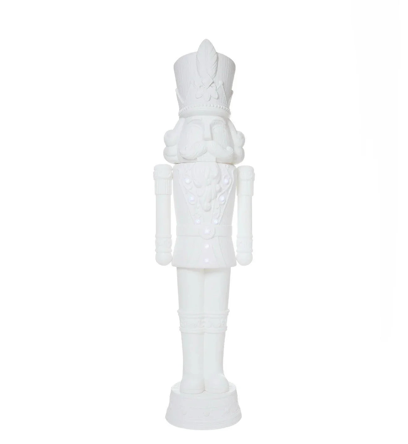 2025 Holiday Time 75” 6 Foot Nutcracker Christmas Statue Decoration, Lights/Music