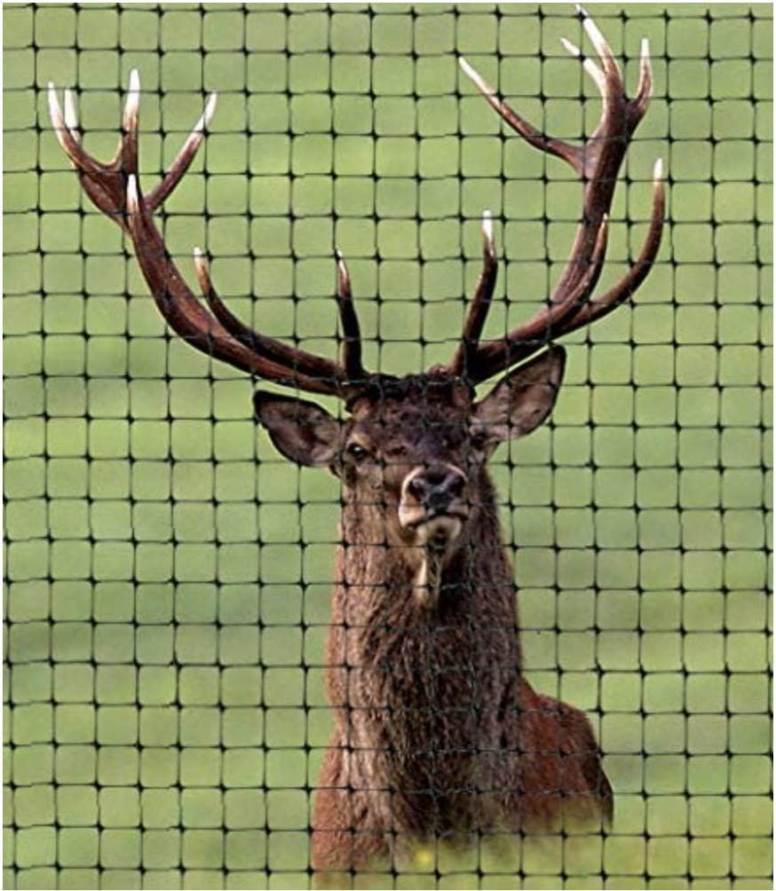 OldMacDonald Deer and Animal Fence Barrier Netting (55gr/sq m.) 7.5' x 100' (2.3m x 30m) (mesh 19x19mm)