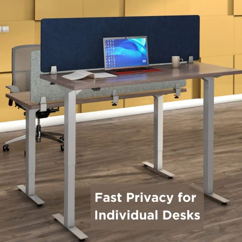 VaRoom - Desk Divider; Sound Proof Dividers - Privacy Shields for Student Desks and Desk Privacy Panels. Cubicle Wall, Desk Divider for Students and Office Divider (Light Grey, 48 W x 18”H)