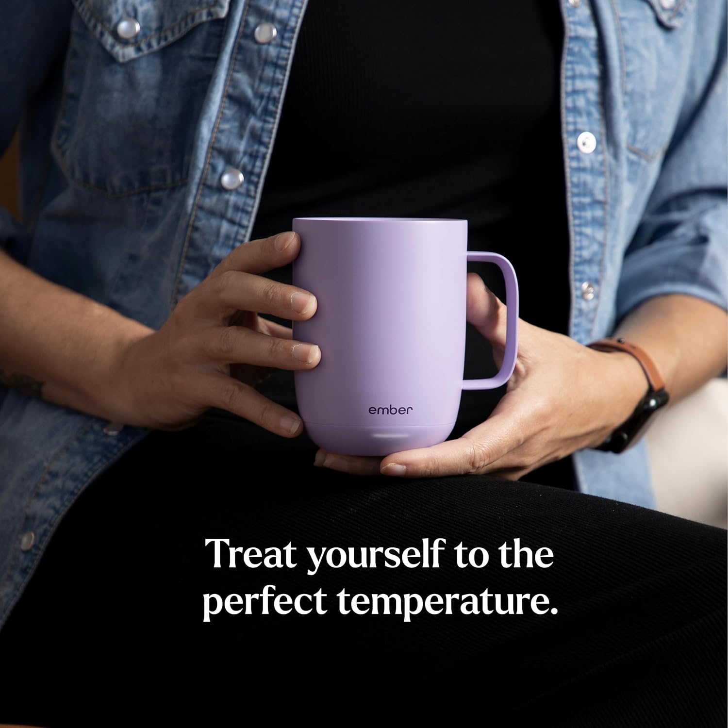 Ember Temperature Control Smart Mug 2, 14 Oz, App-Controlled Heated Coffee Mug with 80 Min Battery Life and Improved Design, White