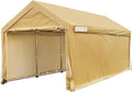 Quictent 10’x20’ Carport Heavy Duty Car Canopy Galvanized Car Shelter with Reinforced Steel Cables and Ground Bars