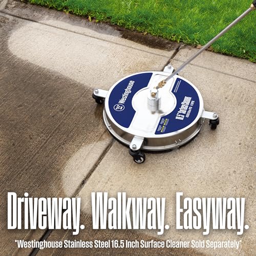 Westinghouse WPX3400 Gas Pressure Washer, 3400 PSI and 2.6 Max GPM, Onboard Soap Tank, Spray Gun and Wand, 5 Nozzle Set, for Cars/Fences/Driveways/Homes/Patios/Furniture
