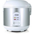 Oyama 5-Cup All Stainless-Steel Rice Cooker/Steamer/Warmer, White
