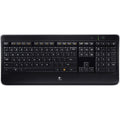 Logitech - K800 Wireless Illuminated Keyboard - Black
