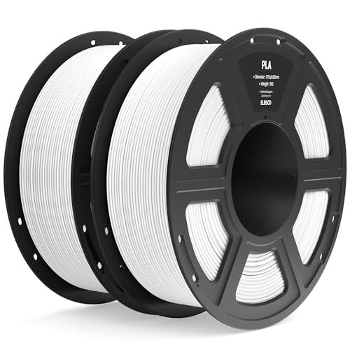 ELEGOO PLA Filament 1.75mm Bundle 4KG, 3D Printer Filament Dimensional Accuracy +/- 0.02mm, 4pcs 1kg Spool(2.2lbs) Fit Most FDM 3D Printers (Black, White, Dark Blue, True Red)
