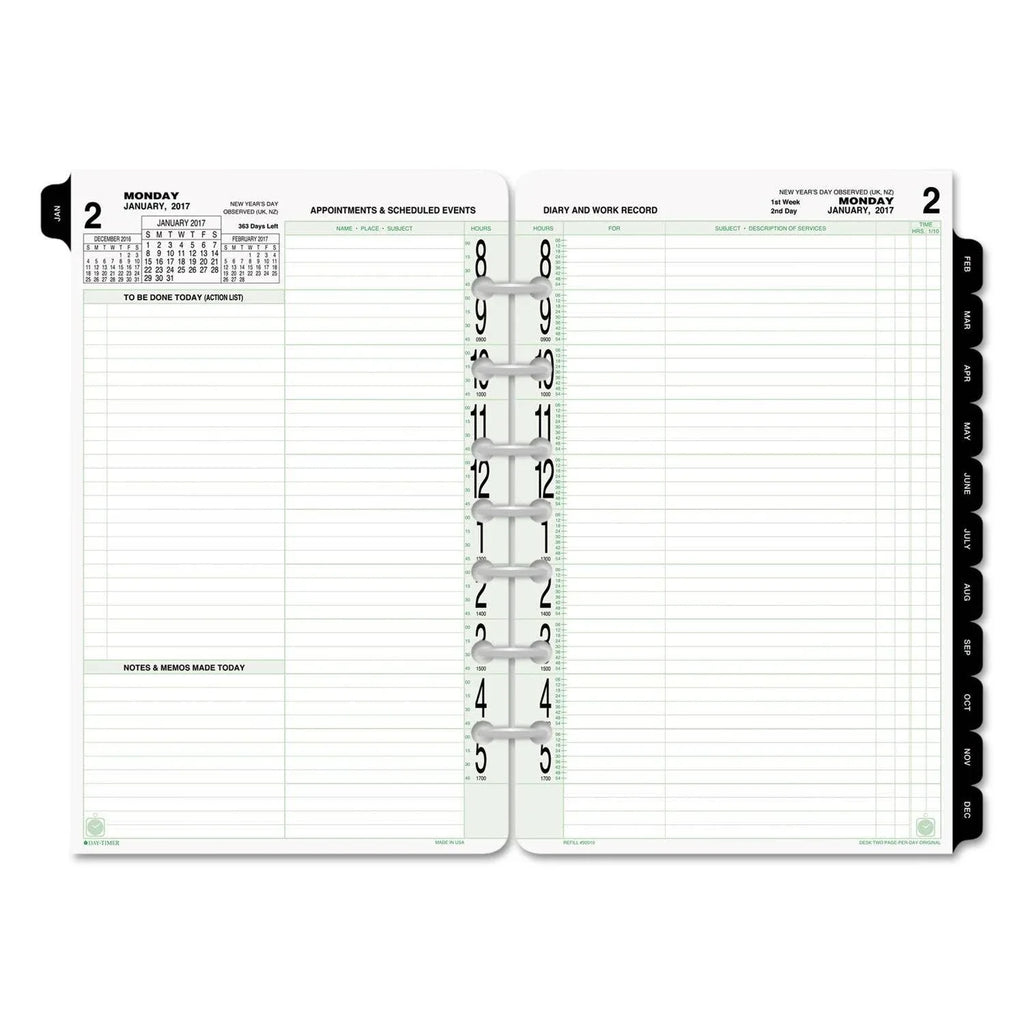 Day-Timer Two-Page-Per-Day Original Refill