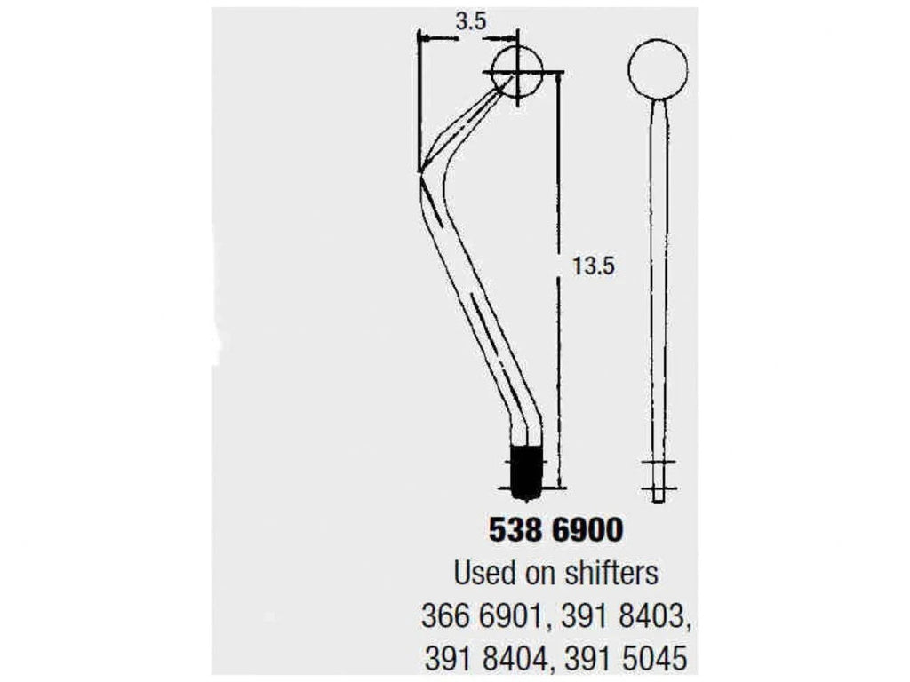 Hurst - Manual Shifter, Master Shift, 3-Speed, Chevy, Ford and Pontiac
