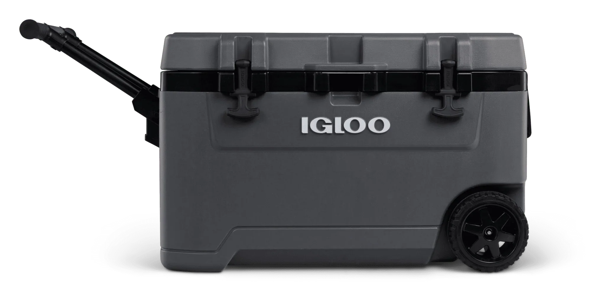 Igloo Overland 72 Quart Ice Chest Cooler with Wheels, Gray (31 x 18 x18)