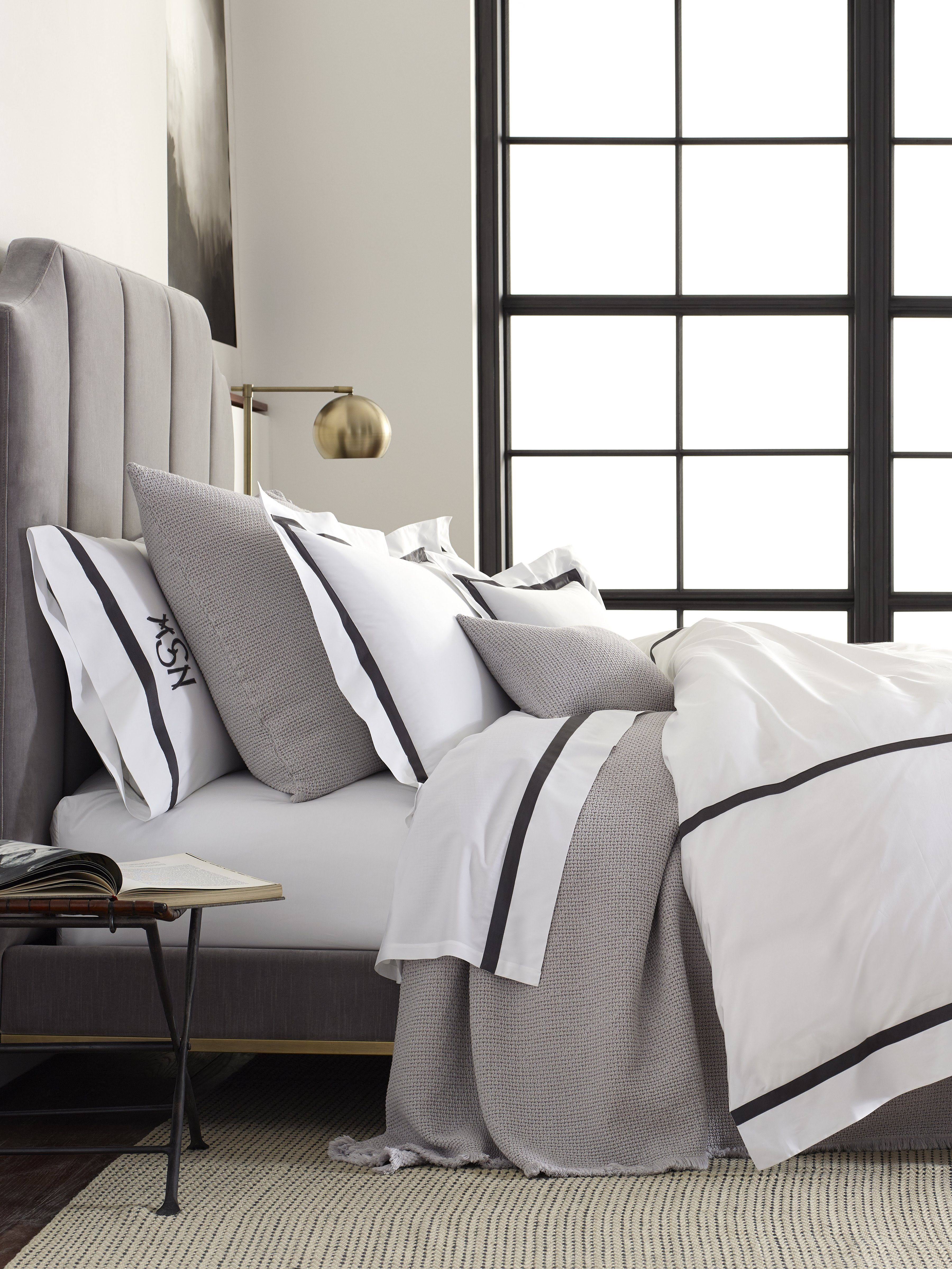 Matouk Lowell Duvet, King - Blue