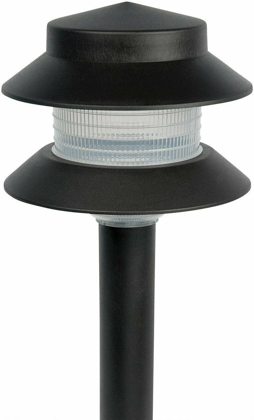 Paradise GL22627 Low Voltage Plastic 4W Path Light (Black, 8 Pack)