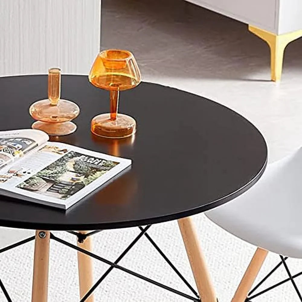 xrboomlife White Dining Table 31.5''\u2013Small Round Modern Dining Room Table Kitchen Table Coffee Table - for 2 to 4 People