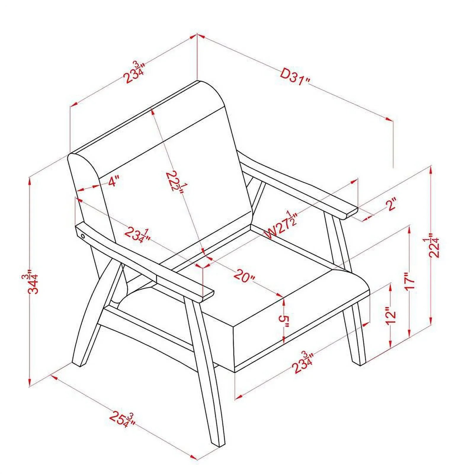 Furniture of America Kikee Wood Padded Accent Chair in Light Gray (Set of 2)